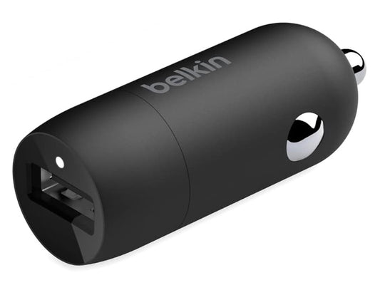 Belkin Belkin - Adaptador de corriente para el coche - 20 vatios - Fast Charge (24 pin USB-C) - negro CCA003btBK