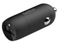 Belkin Belkin - Adaptador de corriente para el coche - 20 vatios - Fast Charge (24 pin USB-C) - negro CCA003btBK