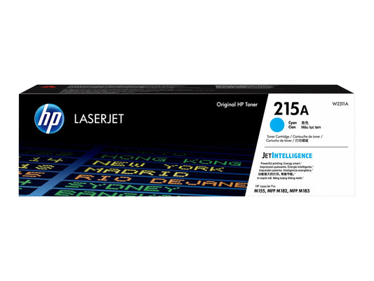 HP HP 215A - Cián - original - LaserJet - cartucho de tóner (W2311A) - para Color LaserJet Pro M155a, M155nw, MFP M182n, MFP M182nw, MFP M183fw W2311A