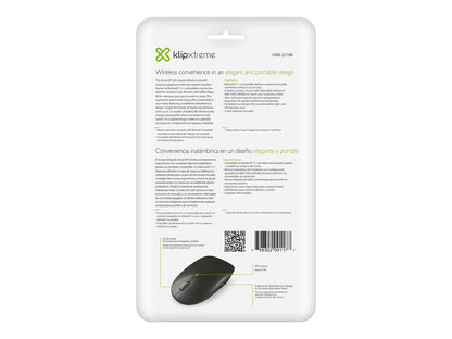 Klip Xtreme Klip Xtreme Arrow BT KMB-251BK - Ratón - diestro y zurdo - óptico - 4 botones - inalámbrico - Bluetooth 5.1 - negro KMB-251BK
