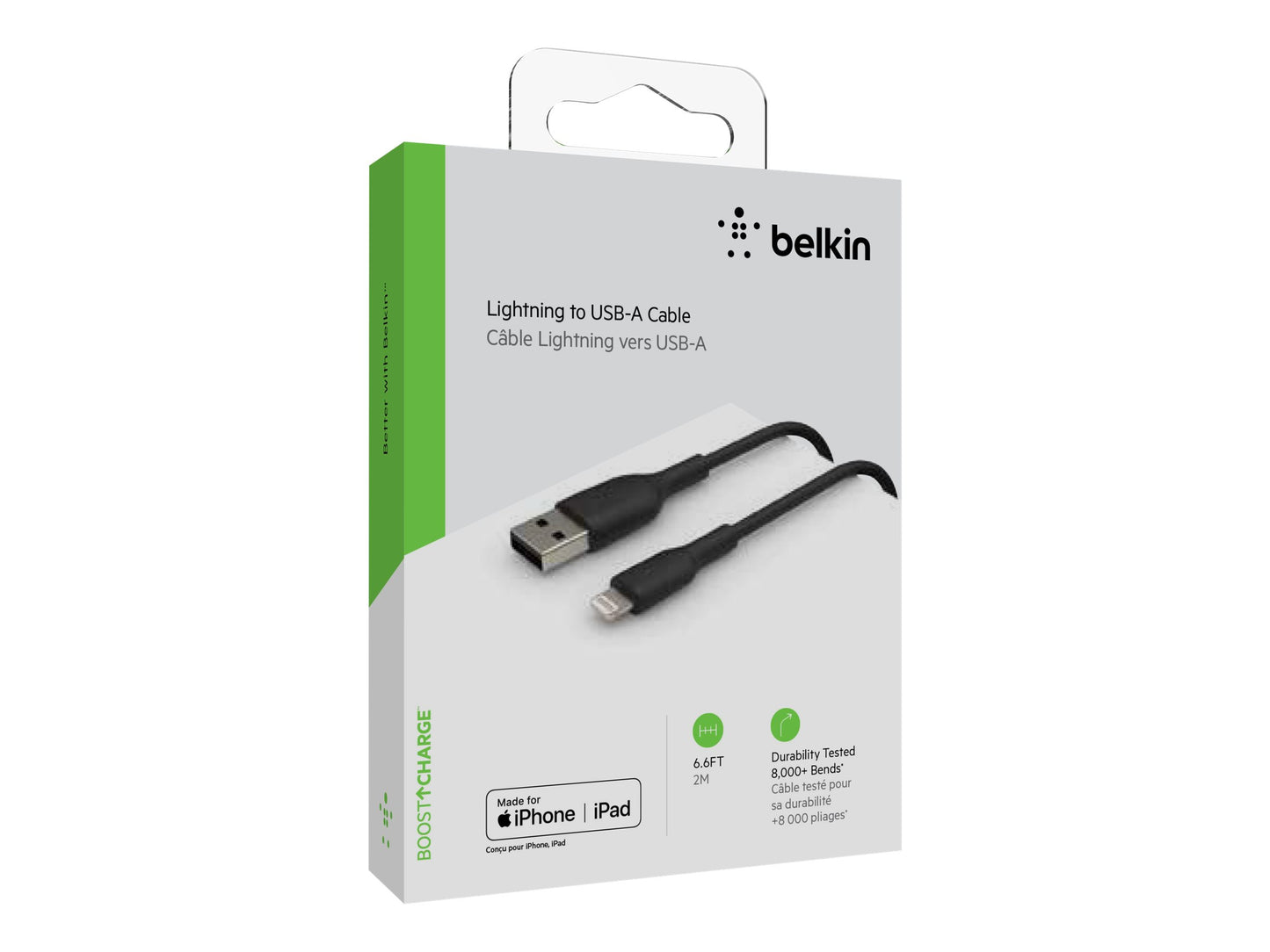Belkin Belkin BoostCharge - Cable Lightning - Lightning macho a USB macho - 2 m - negro CAA001bt2MBK