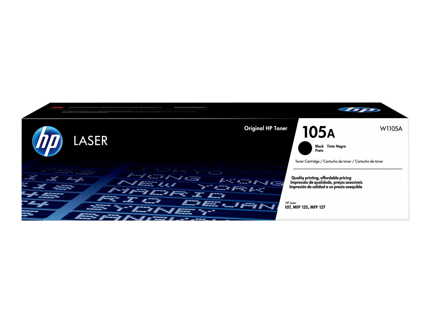 HP HP 105A - Negro - original - cartucho de tóner (W1105A) - para Laser 107, MFP 135, MFP 137 W1105A