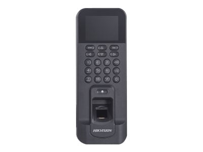 Hikvision Hikvision Pro Series DS-K1T804AMF - Terminal de control de acceso con lector de huellas dactilares - cableado - Wi-Fi - 10/100 Ethernet - negro DS-K1T804AMF
