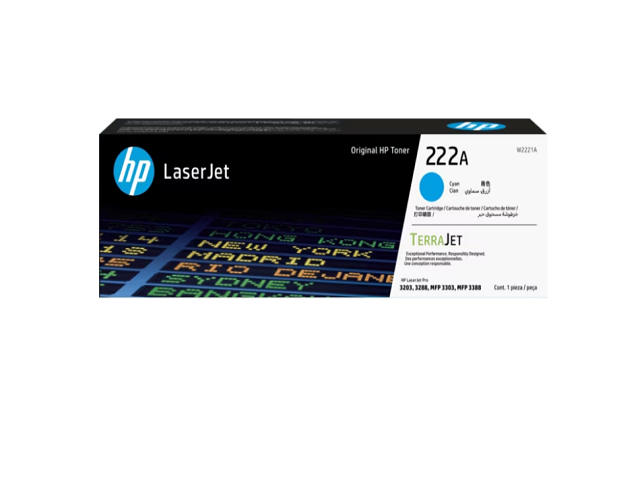 HP HP - 222A - Toner cartridge - Cyan - ORIGINAL LASERJET TONER W2221A