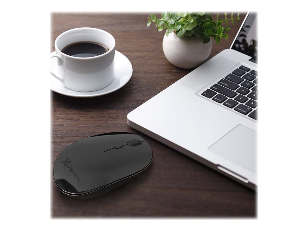Klip Xtreme Klip Xtreme Arrow BT KMB-251BK - Ratón - diestro y zurdo - óptico - 4 botones - inalámbrico - Bluetooth 5.1 - negro KMB-251BK