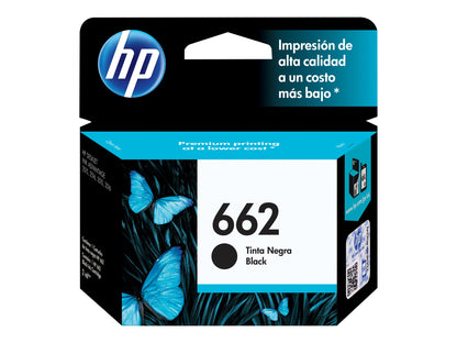HP HP 662 - Negro - original - Ink Advantage - cartucho de tinta - para Deskjet 1516, Ink Advantage 15XX, Ink Advantage 35XX, Ink Advantage 4645 CZ103AL