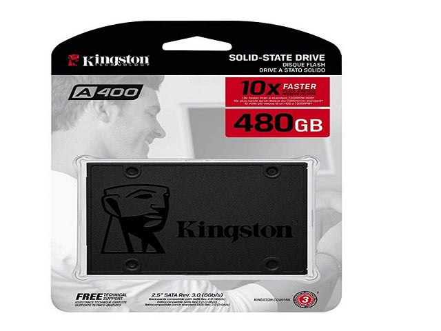 Kingston Kingston A400 - SSD - 480 GB - interno - 2.5" - SATA 6Gb/s SA400S37/480G