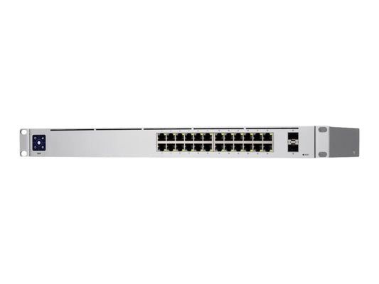 Ubiquiti Ubiquiti UniFi Switch USW-24 - Conmutador - Gestionado - 24 x 10/100/1000 + 2 x Gigabit SFP - montaje en rack, sobremesa USW-24