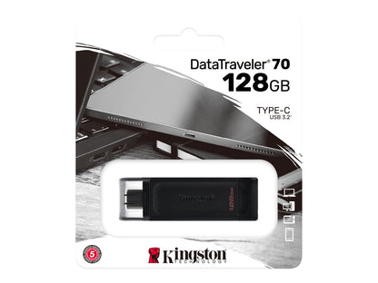 Kingston Kingston DataTraveler 70 - Unidad flash USB - 128 GB - USB-C 3.2 Gen 1 DT70/128GB