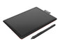 Wacom Wacom One by Wacom - Digitalizador - diestro y zurdo - 15.2 x 9.5 cm - electromagnético - cableado - USB - negro, rojo CTL472K1A