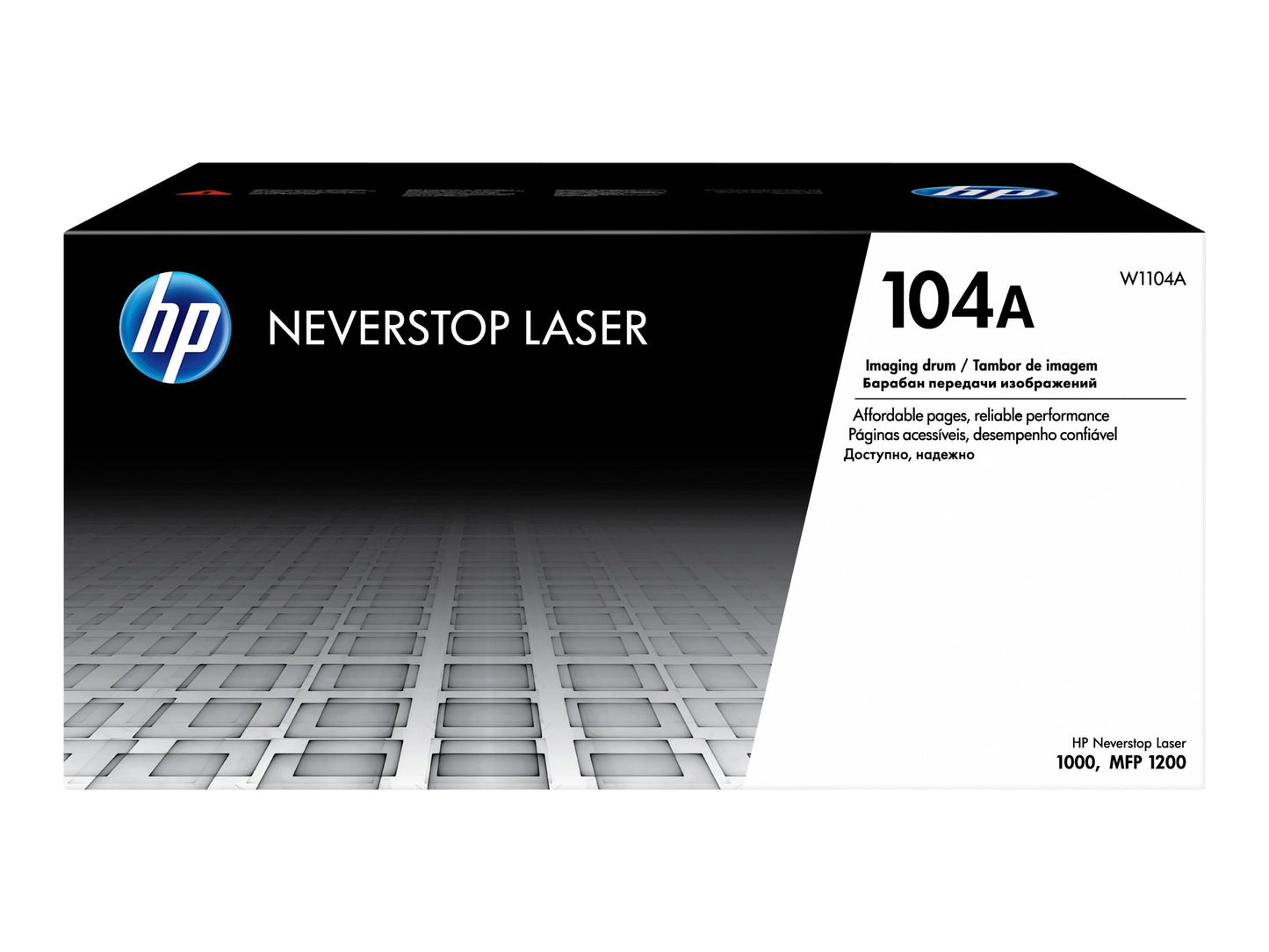 HP HP 104A - Negro - original - kit de tambor - para Neverstop Laser 1000a, 1000n, 1000w, MFP 1200a, MFP 1200n, MFP 1200nw, MFP 1200w W1104A