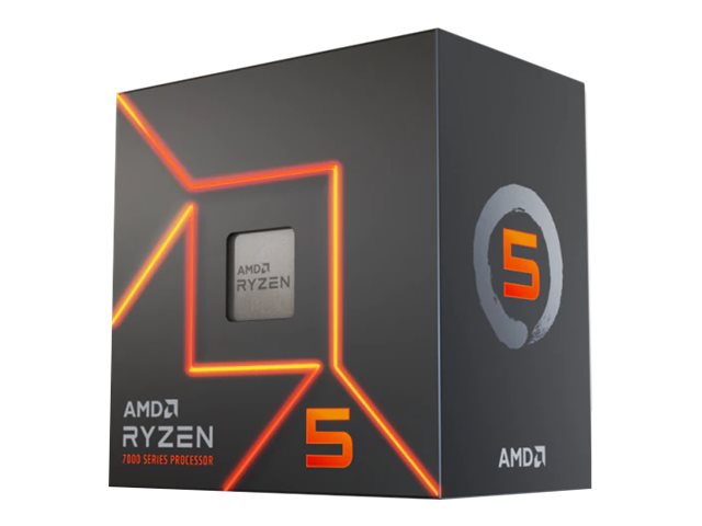 AMD AMD Ryzen 5 7600 - 3.8 GHz - 6 núcleos - 12 hilos - 32 MB caché - Socket AM5 - Caja 100-100001015BOX