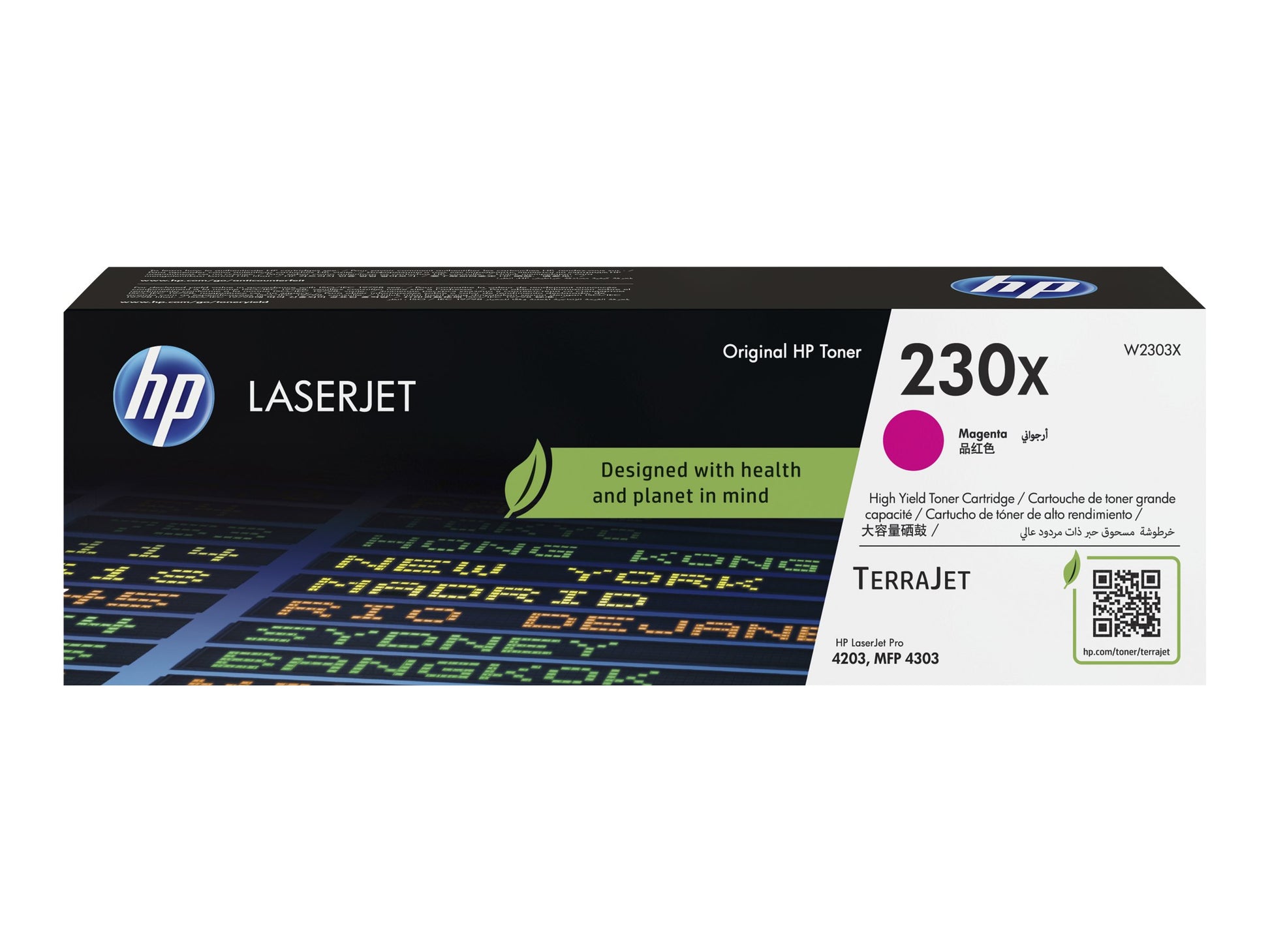 HP HP 230X - Magenta - original - LaserJet - cartucho de tóner (W2303X) - para Color LaserJet Pro 4201, 4202, 4203, MFP 4301, MFP 4302, MFP 4303 W2303X