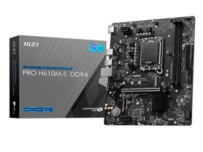 MSI MSI - 824142357712 - Motherboard - Micro ATX - LGA1700 Socket - Intel H610 - para Core i9 / para Core i7 / para Core i5 / para Core i3 / para Celeron / para Pentium - Intel HD Graphics 824142357712