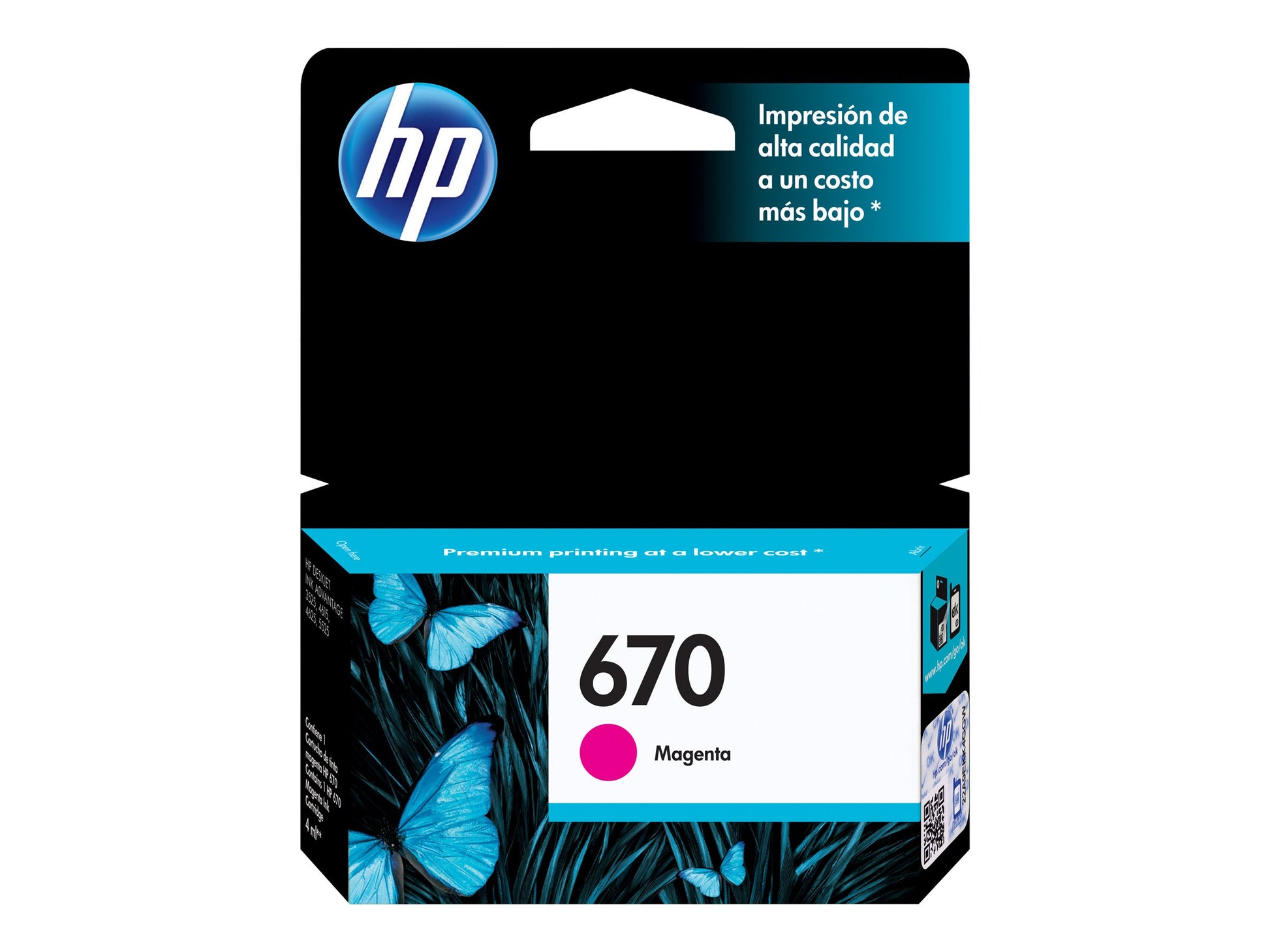 HP HP 670 - Magenta - original - Ink Advantage - cartucho de tinta - para Deskjet Ink Advantage 3525, Ink Advantage 46XX, Ink Advantage 5525, Ink Advantage 6525 CZ115AL