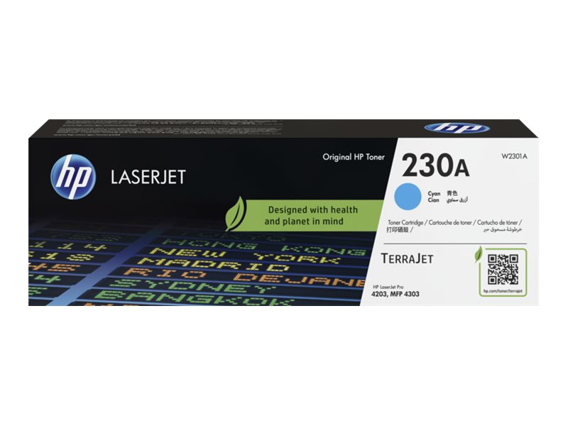 HP HP 230A - Cián - original - LaserJet - cartucho de tóner (W2301A) - para Color LaserJet Pro MFP 4301, MFP 4303 W2301A