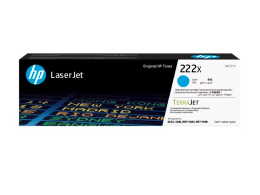 HP HP - 222X - Toner cartridge - Cyan - ORIGINAL LASERJET TON W2221X