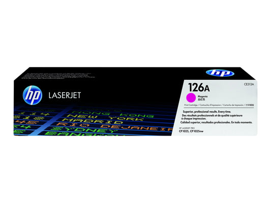 HP HP 126A - Magenta - original - LaserJet - cartucho de tóner (CE313A) - para Color LaserJet Pro CP1025; LaserJet Pro MFP M175; TopShot LaserJet Pro M275 CE313A