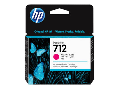 HP HP 712 - 29 ml - magenta - original - DesignJet - cartucho de tinta - para DesignJet Studio, T210, T230, T250, T630, T650 3ED68A