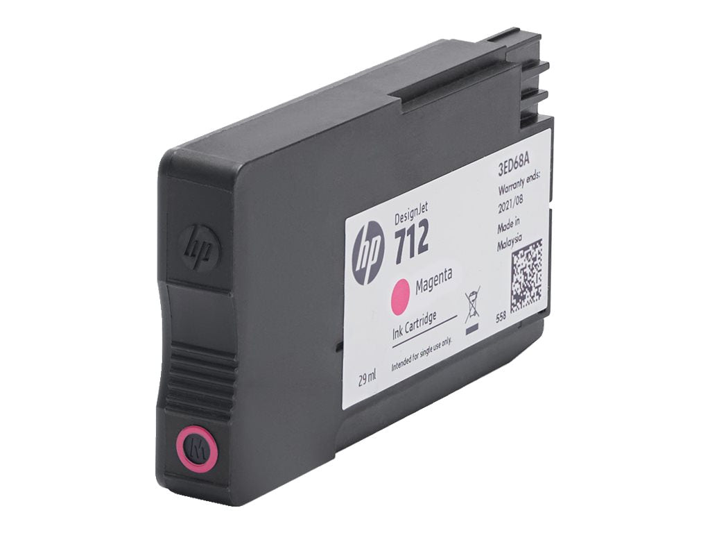 HP HP 712 - 29 ml - magenta - original - DesignJet - cartucho de tinta - para DesignJet Studio, T210, T230, T250, T630, T650 3ED68A