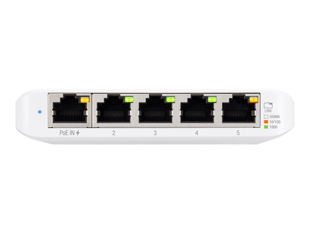 Ubiquiti Ubiquiti UniFi Switch USW Flex Mini - Conmutador - inteligente - 4 x 10/100/1000 + 1 x 10/100/1000 (PoE+) - sobremesa - PoE+ USW-Flex-Mini