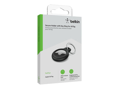 Belkin Belkin - Soporte de seguridad para etiqueta Bluetooth antipérdida - negro - para Apple AirTag F8W973btBLK