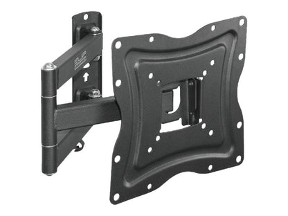 Klip Xtreme Klip Xtreme KPM-875 - Kit de montaje (placa de contacto, soporte para montaje en pared, brazo oscilante doble) - para pantalla plana - acero con recubrimiento en polvo - negro - tamaño de pantalla: 13"-46" - interfaz de montaje: hasta 400 x 400 mm - se puede instalar en la pared KPM-875
