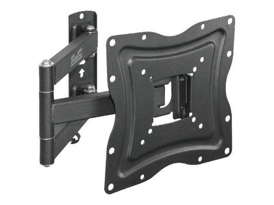 Klip Xtreme Klip Xtreme KPM-875 - Kit de montaje (placa de contacto, soporte para montaje en pared, brazo oscilante doble) - para pantalla plana - acero con recubrimiento en polvo - negro - tamaño de pantalla: 13"-46" - interfaz de montaje: hasta 400 x 400 mm - se puede instalar en la pared KPM-875