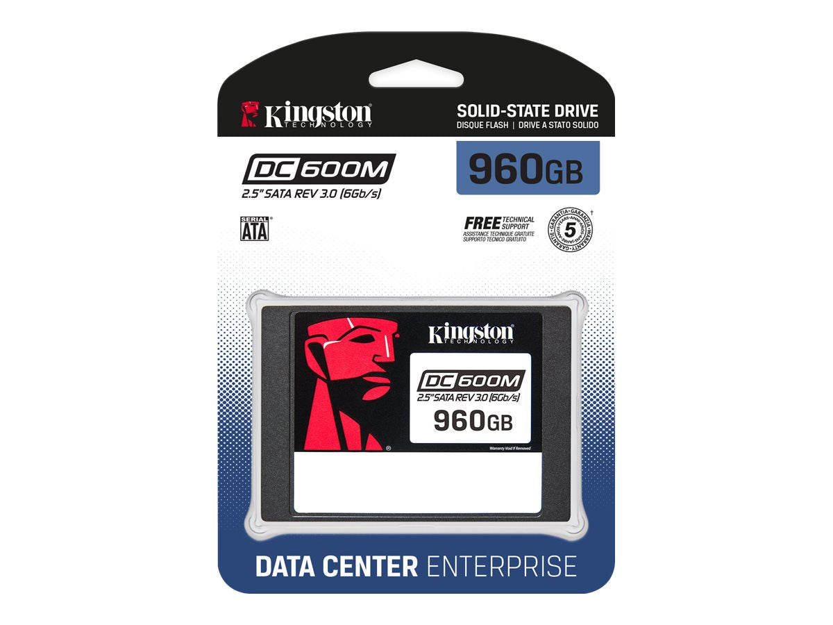 Kingston Kingston DC600M - SSD - Mixed Use - 960 GB - interno - 2.5" - SATA 6Gb/s SEDC600M/960G