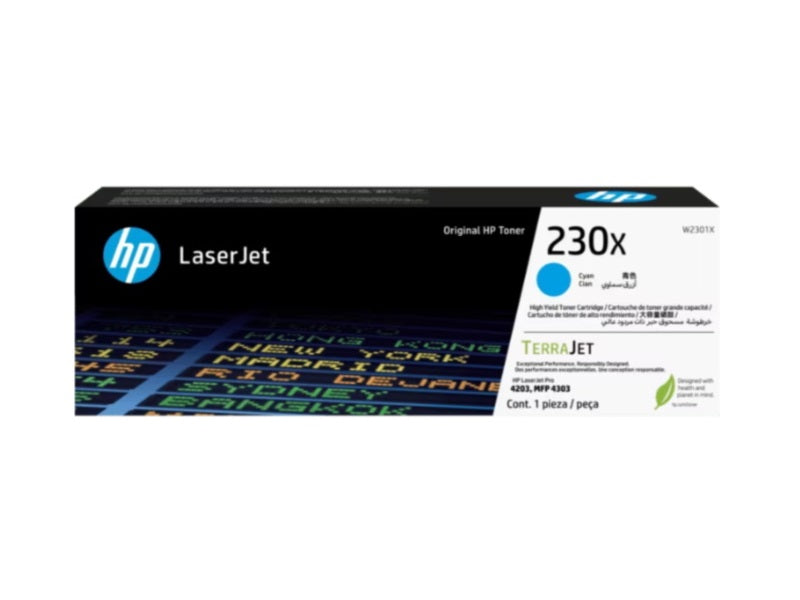 HP HP 230X - Cián - original - LaserJet - cartucho de tóner (W2301X) - para Color LaserJet Pro 4201, 4203, MFP 4301, MFP 4303 W2301X