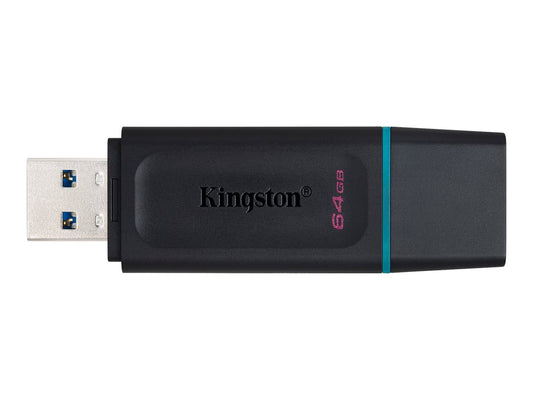 Kingston Kingston DataTraveler Exodia - Unidad flash USB - 64 GB - USB 3.2 Gen 1 - negro con turquesa DTX/64GB