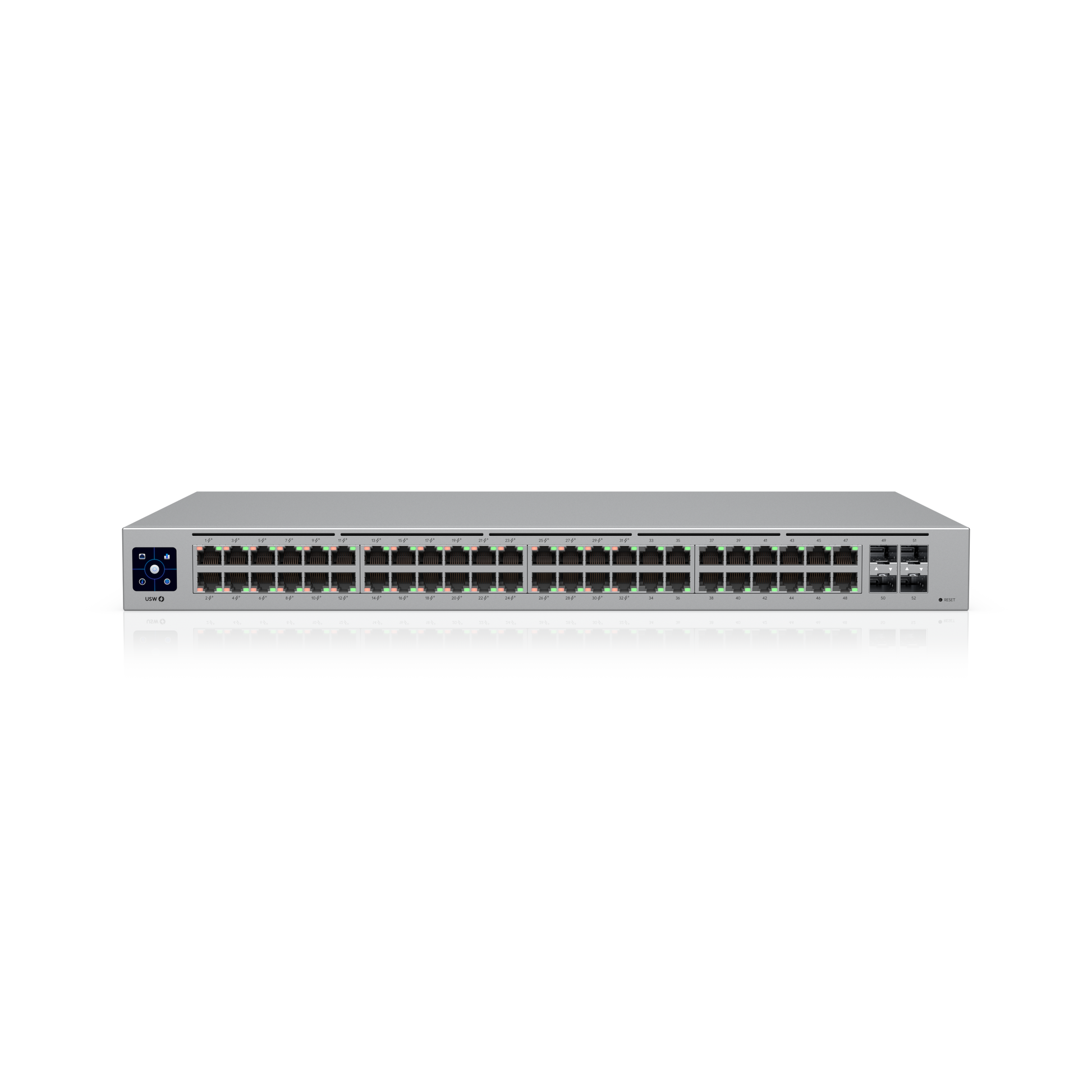 Ubiquiti Ubiquiti UniFi Switch USW-48-POE - Conmutador - Gestionado - 48 x 10/100/1000 (32 PoE+) + 4 x Gigabit SFP - montaje en rack, sobremesa - PoE+ (195 W) USW-48-POE