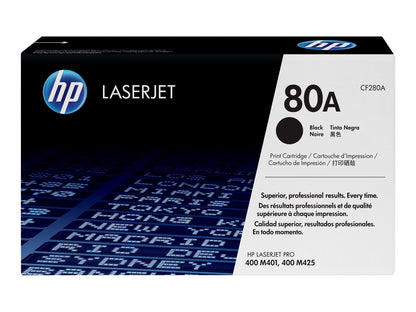 HP HP 80A Negro original LaserJet