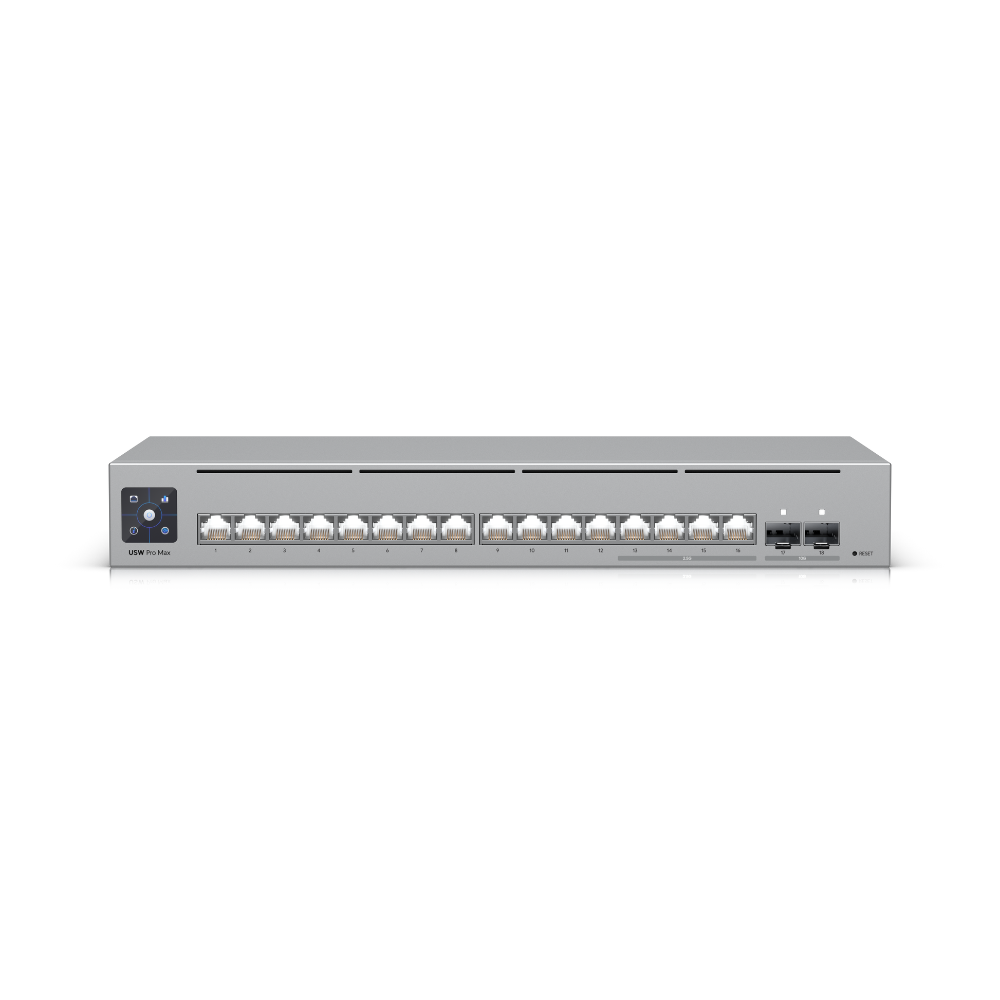 Ubiquiti Ubiquiti - Switch - USW-Pro-Max-16 - 16 ports - 12 Gigabit Ethernet - 2 ports SFP+ USW-Pro-Max-16